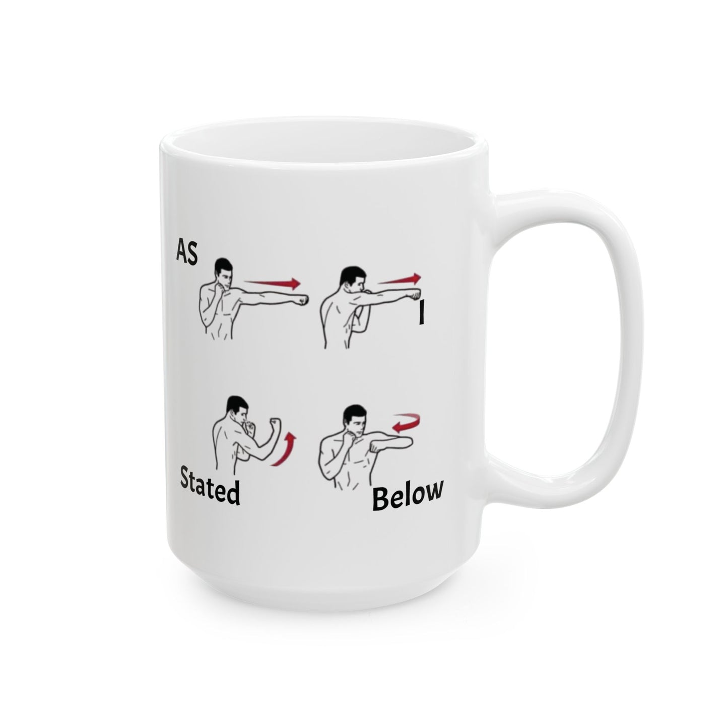 As I Stated Below Funny Office Meme Mug 11oz or 15oz