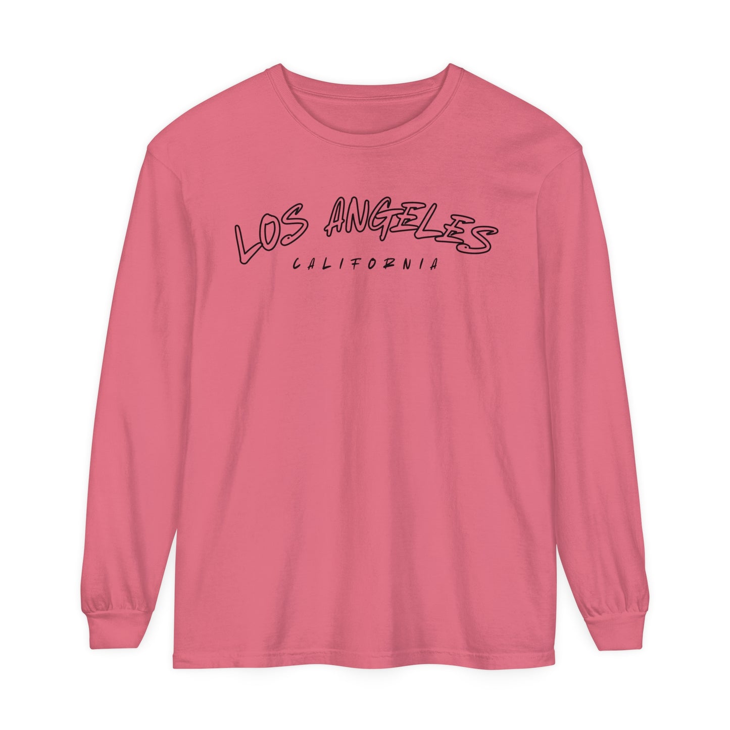 Adult Long Sleeve Tee Vintage Los Angeles California Graphic