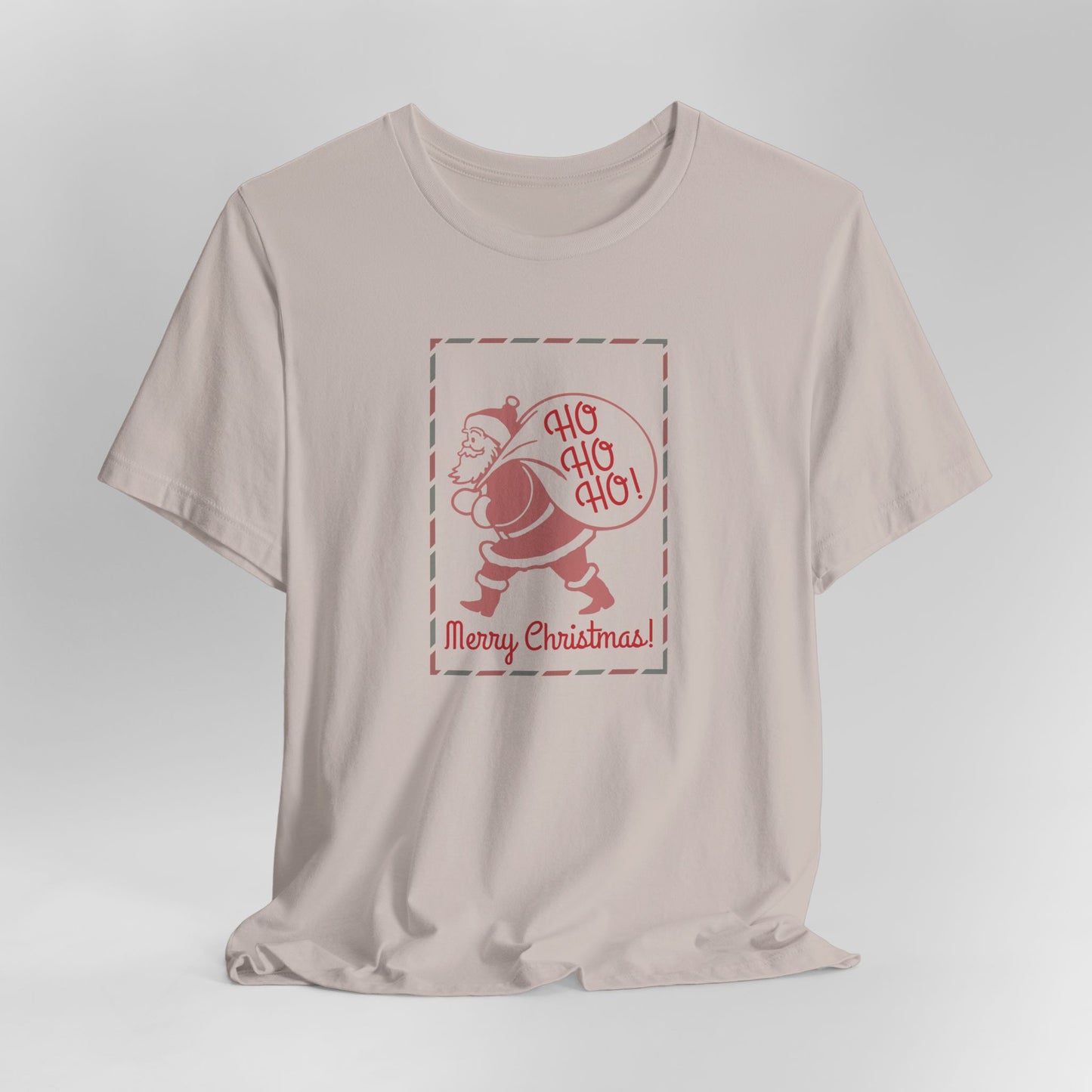 Christmas Santa Claus Unisex Tee, Holiday Festive Shirt, Xmas Gift Top, Festive Santa Merry Christmas T-Shirt, Ho Ho Ho Shirt, Santa Claus