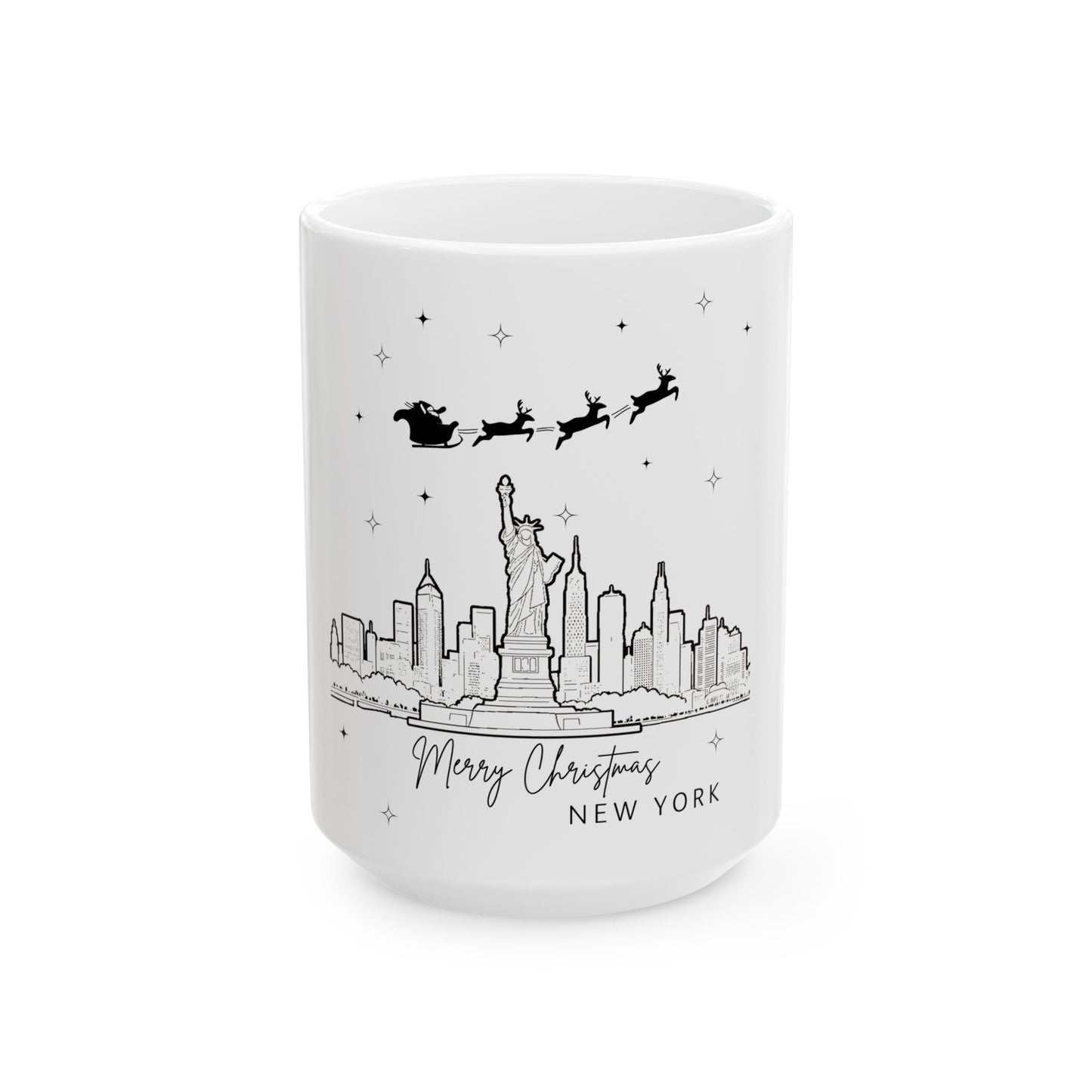 Merry Christmas New York Ceramic Mug