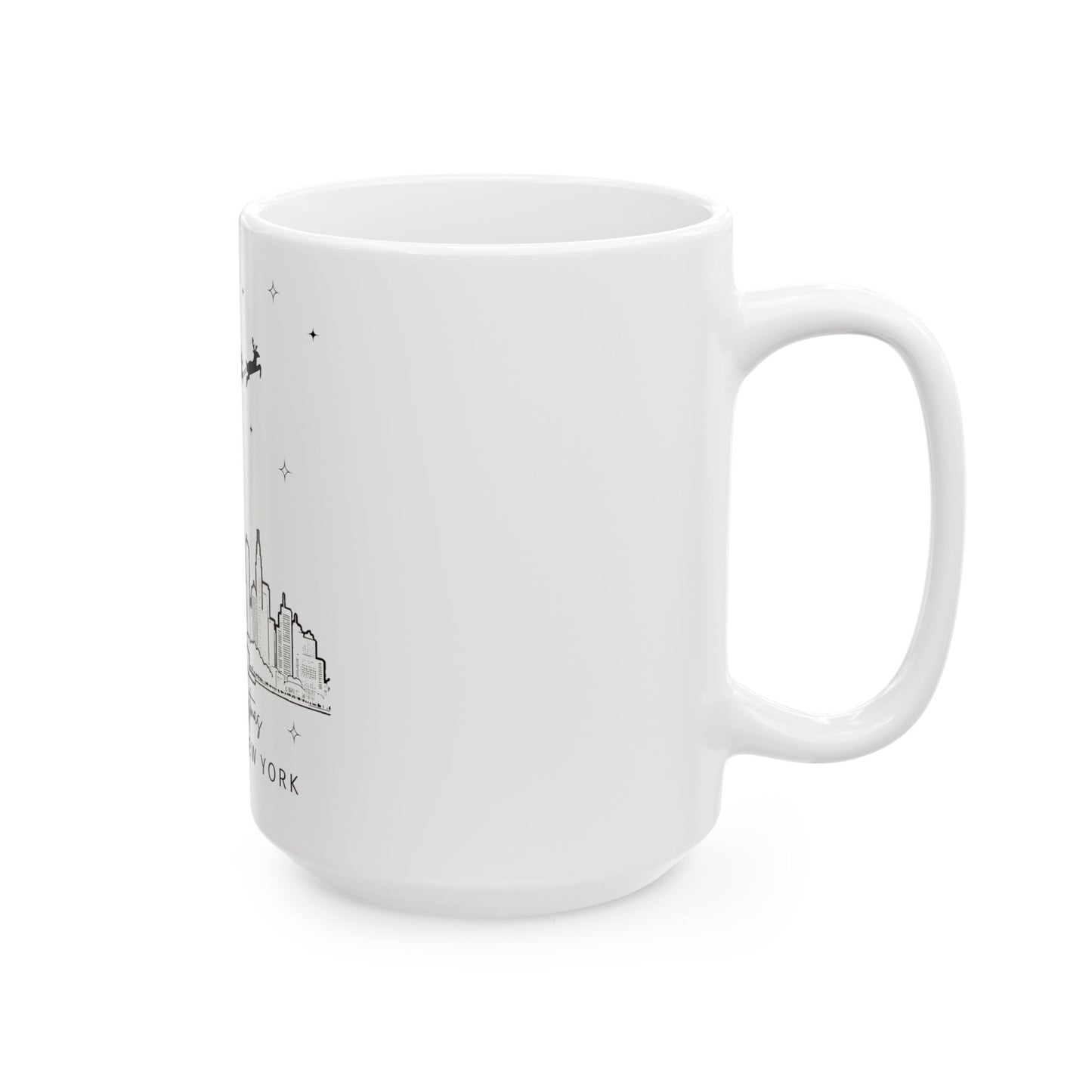 Merry Christmas New York Ceramic Mug