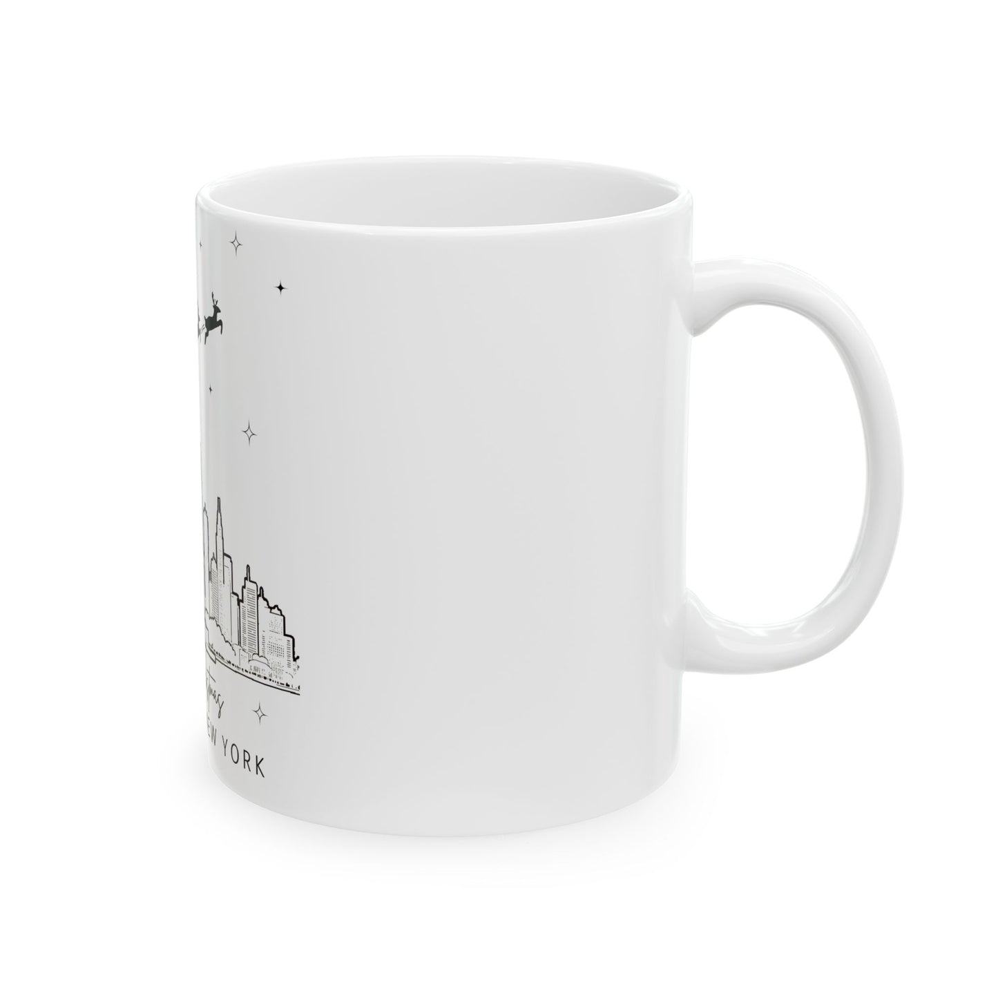 Merry Christmas New York Ceramic Mug
