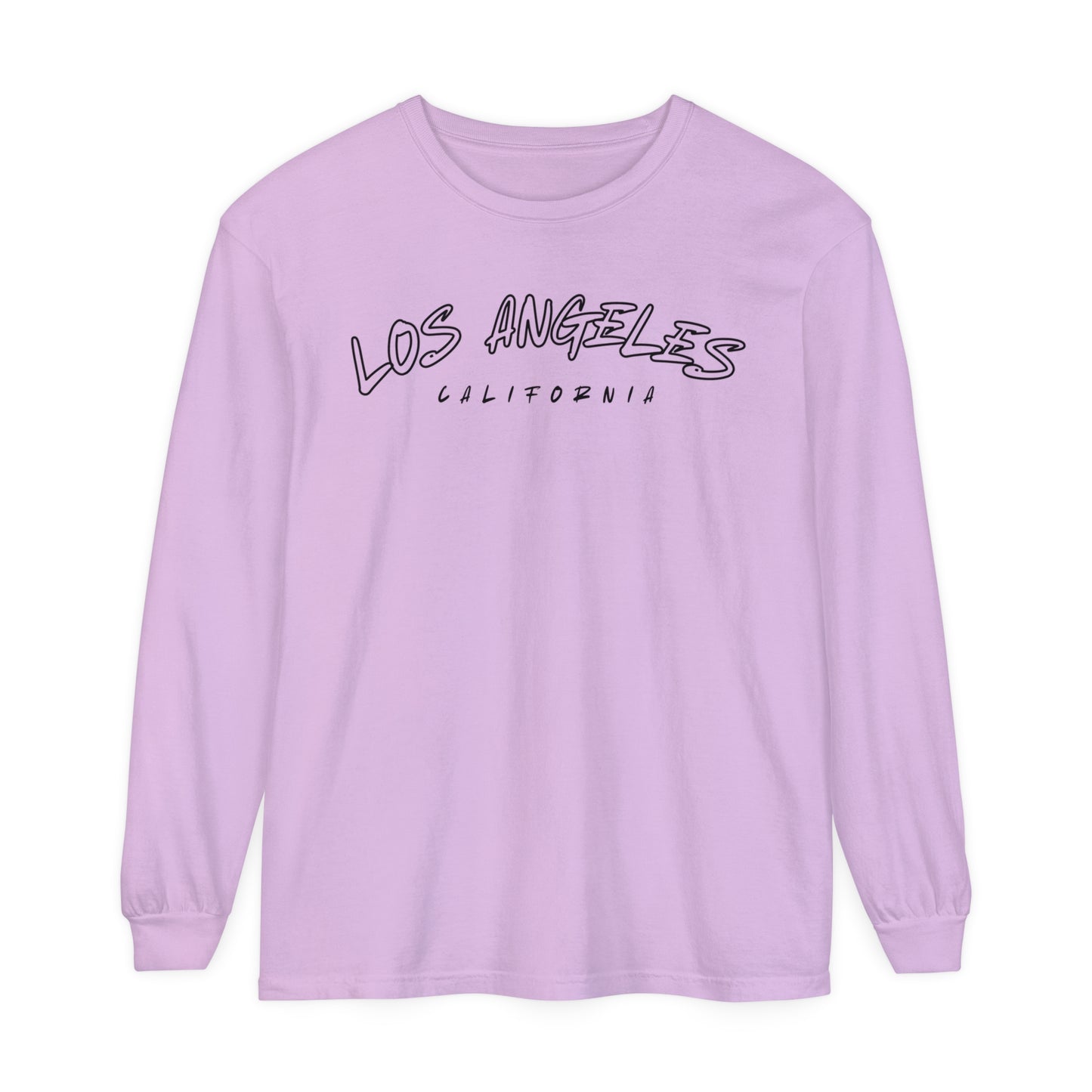 Adult Long Sleeve Tee Vintage Los Angeles California Graphic
