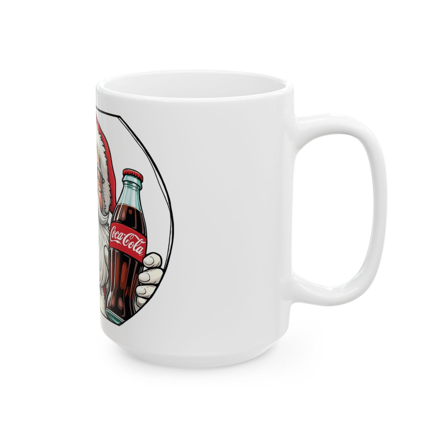 Santa Drinking A Coke Ceramic Mug 11oz or 15oz