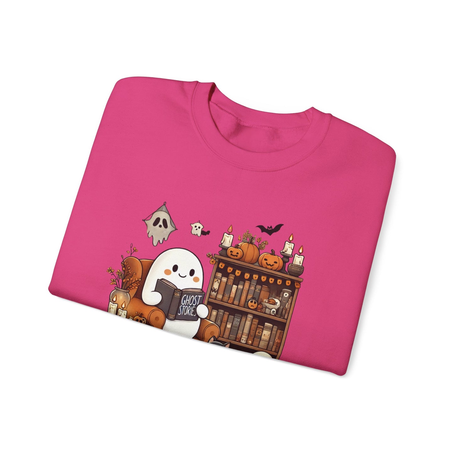 Ghost Reading Ghost Stories Halloween Sweatshirt