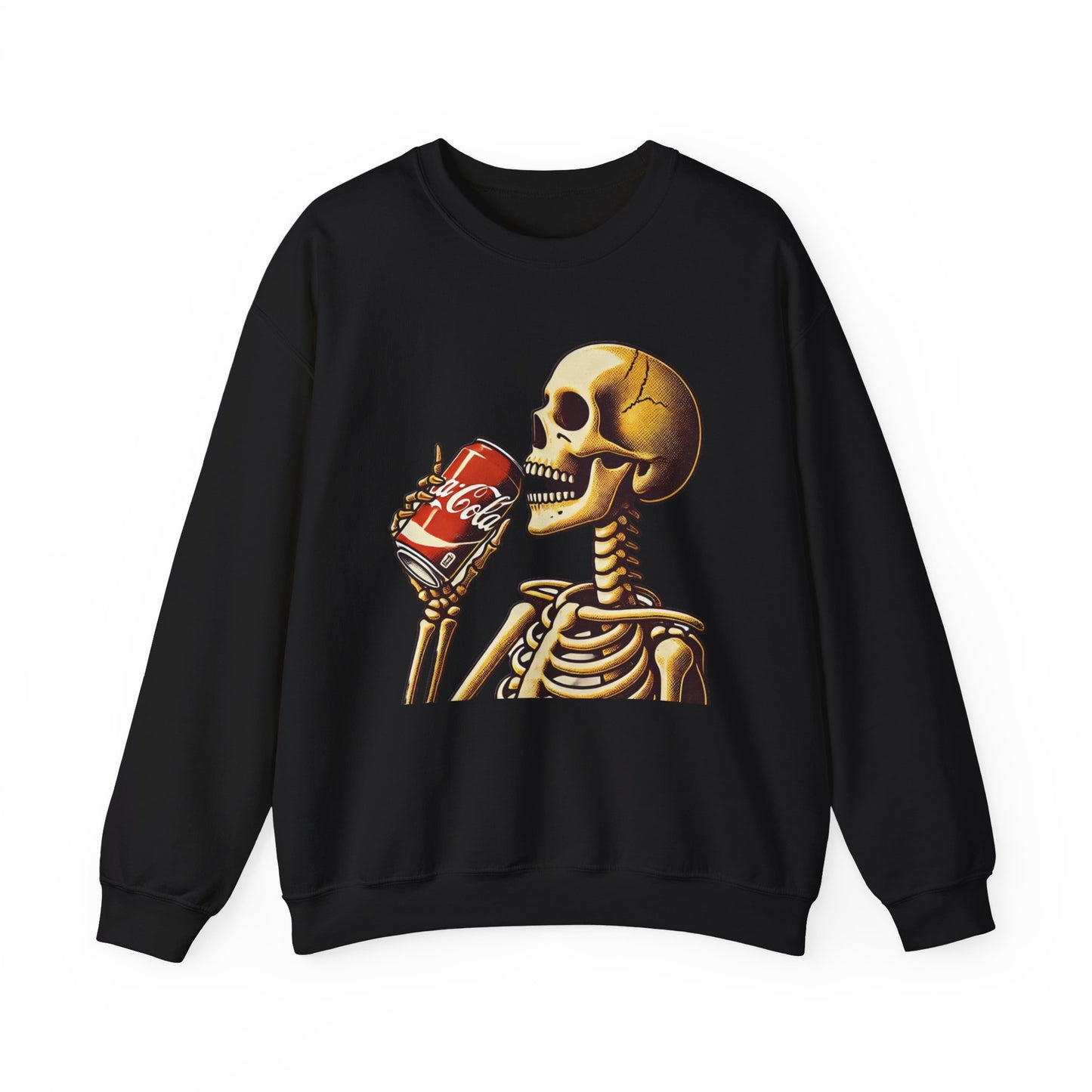 Halloween Skeleton Drinking Coke