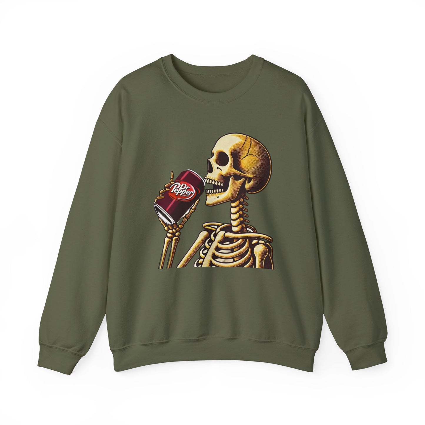 Halloween Skeleton Drinking Dr. Pepper