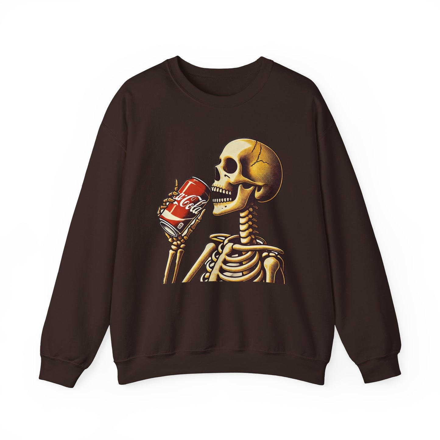 Halloween Skeleton Drinking Coke