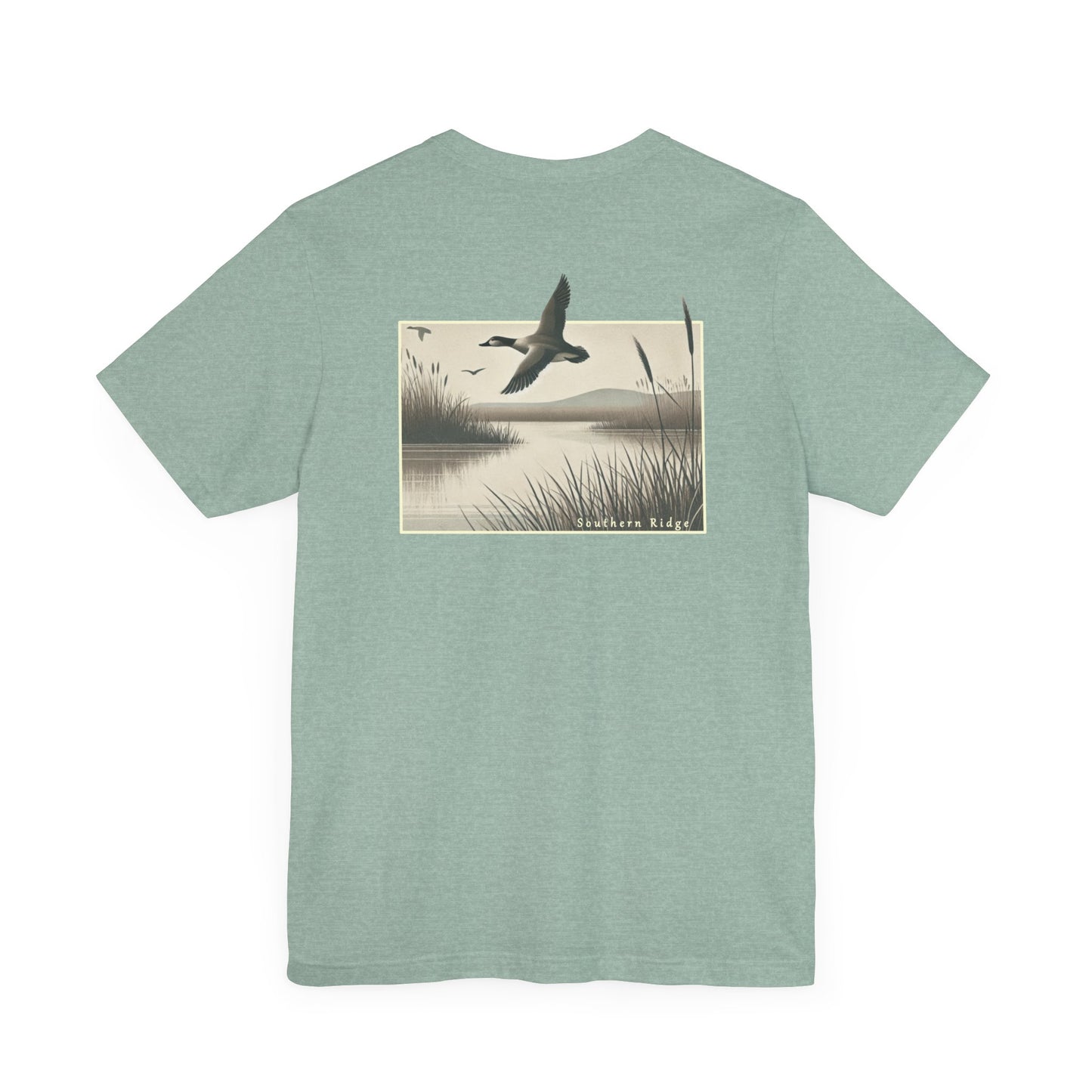 Vintage Mallard In A Marsh by Southern Ridge Tee, Unisex T-Shirt for Nature Lovers, Duck Watching Gift, Wildlife Graphic Shirt, Retro Bird Tee, Nature