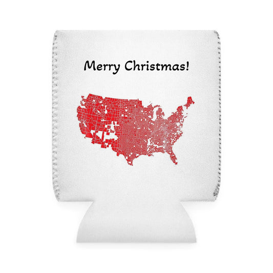 How Dare We Say Merry Christmas Patriotic Funny Meme Koozie