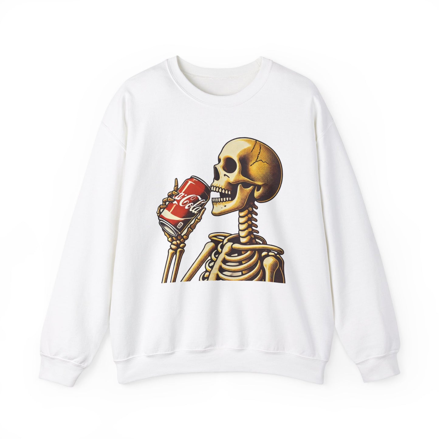 Halloween Skeleton Drinking Coke