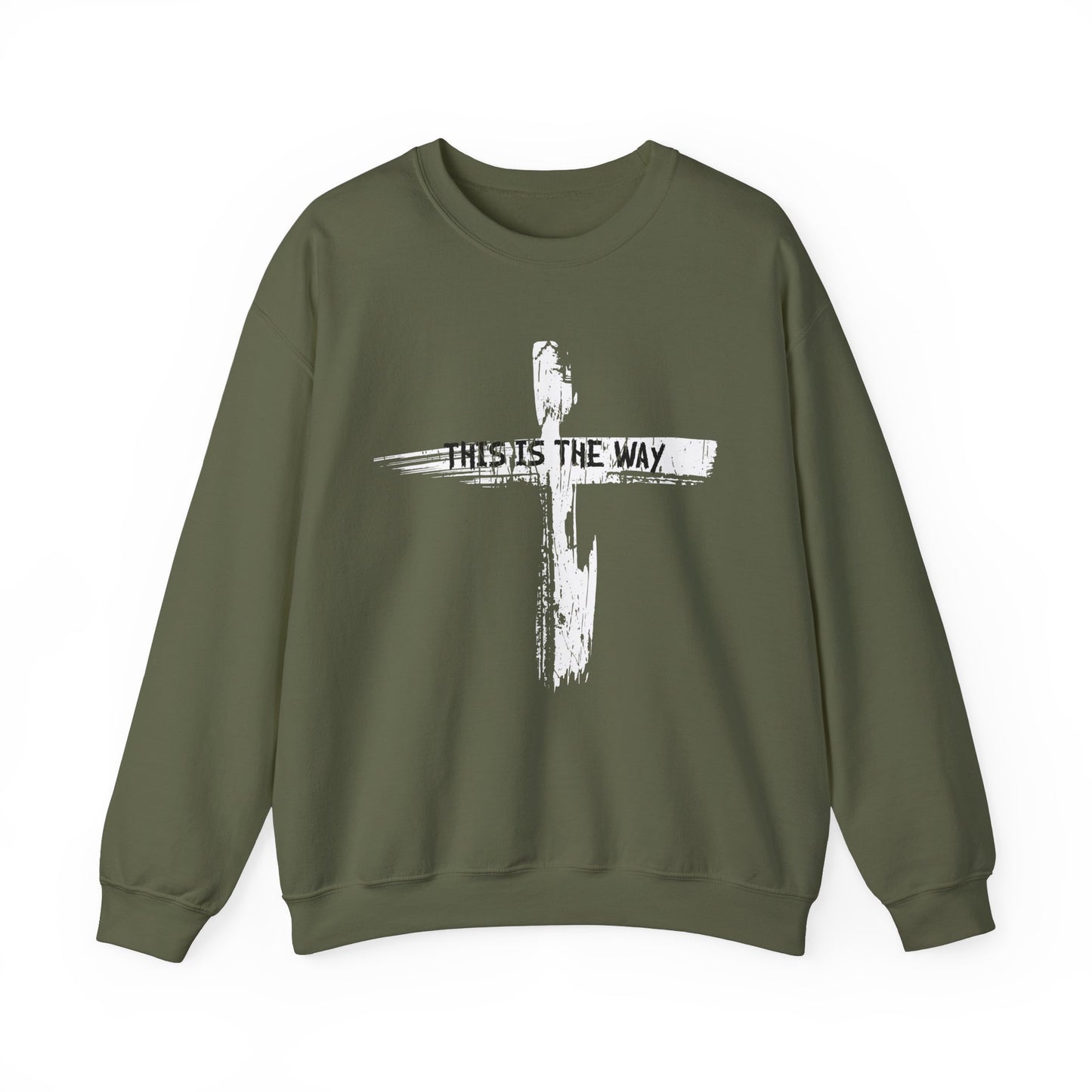 Adult Sweatshirt This Is The Way The Cross Bible Quote