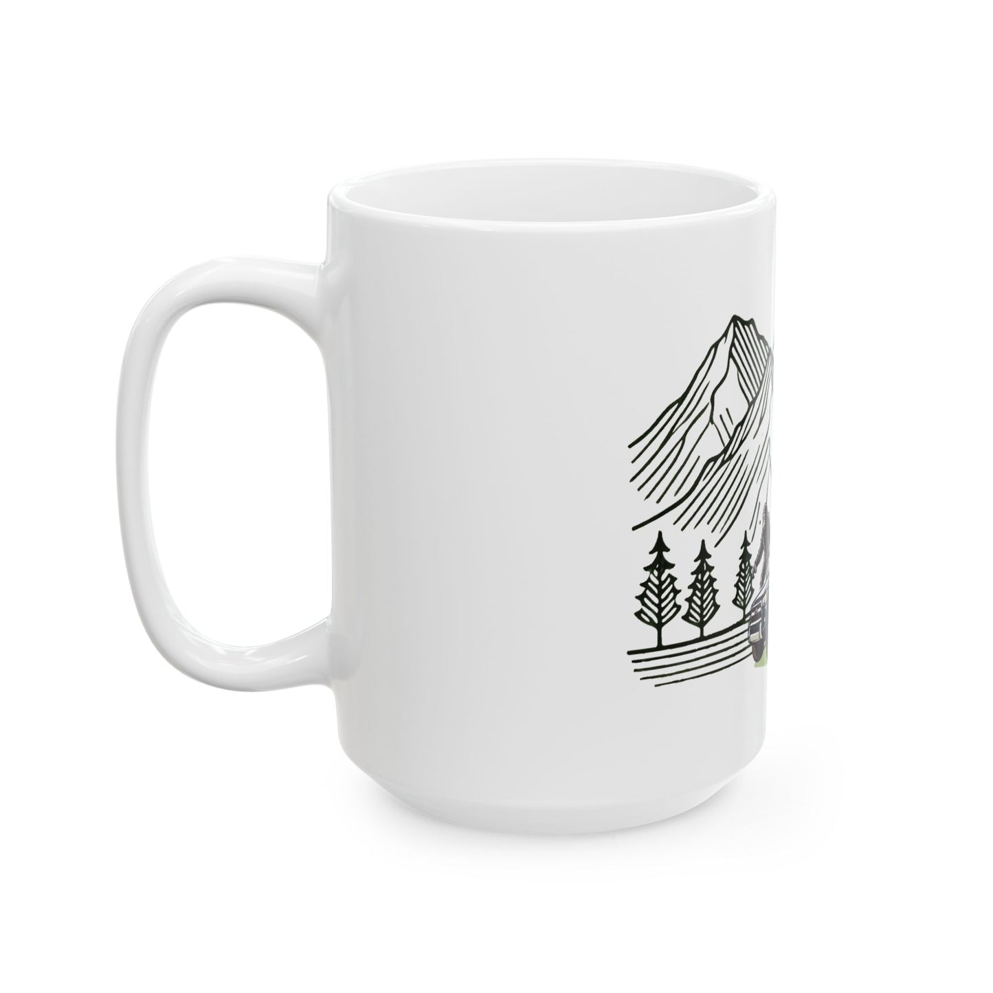 Bigfoot Spotted In A 4Runner Ceramic Mug