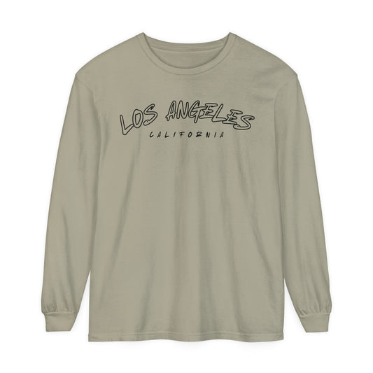 Adult Long Sleeve Tee Vintage Los Angeles California Graphic