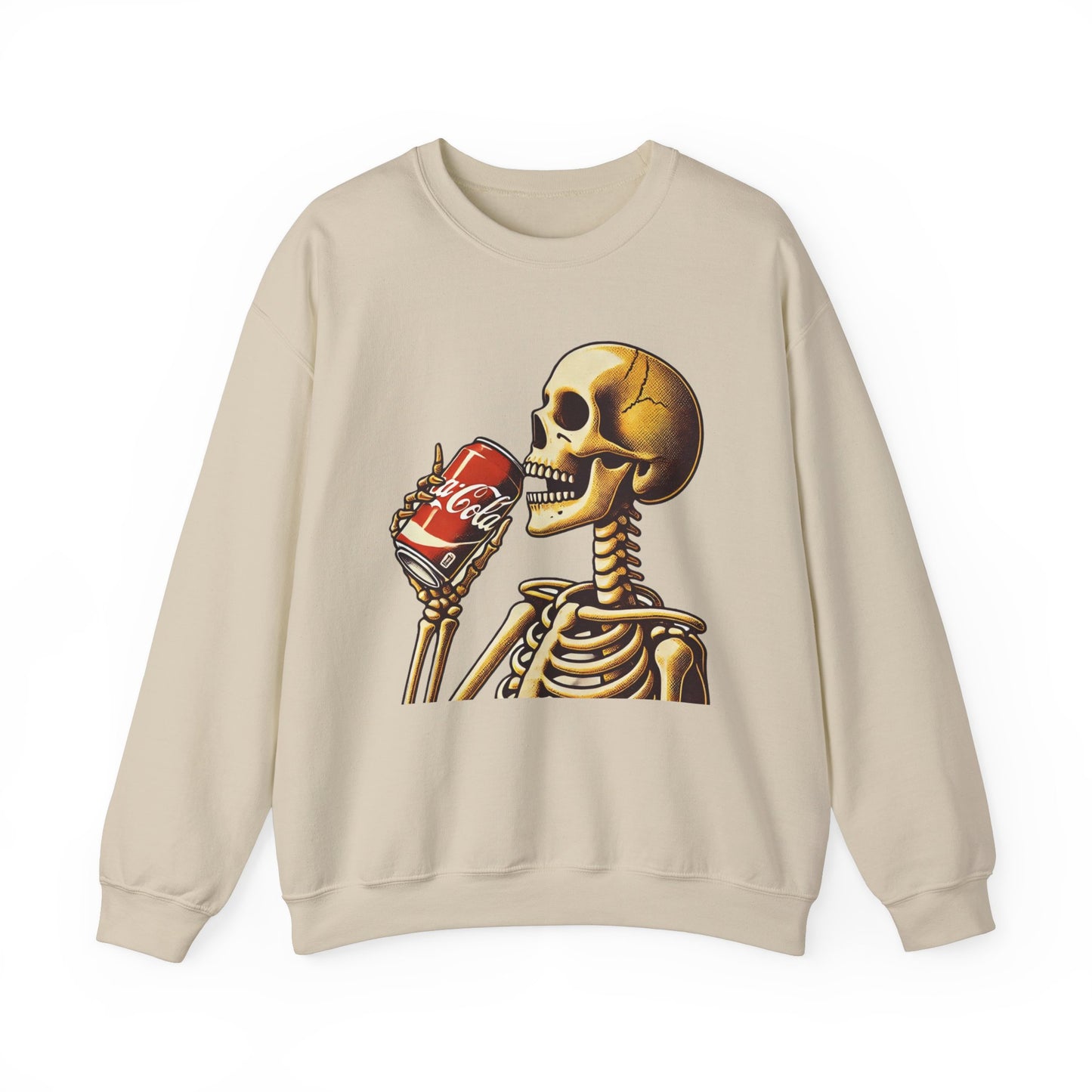 Halloween Skeleton Drinking Coke