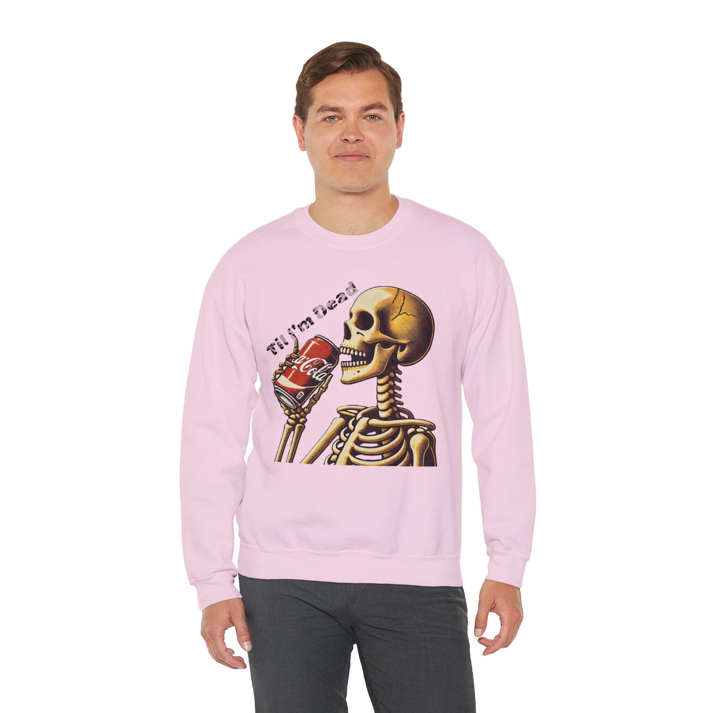 Til I'm Dead Skeleton Drinking A Coke Halloween Sweatshirt