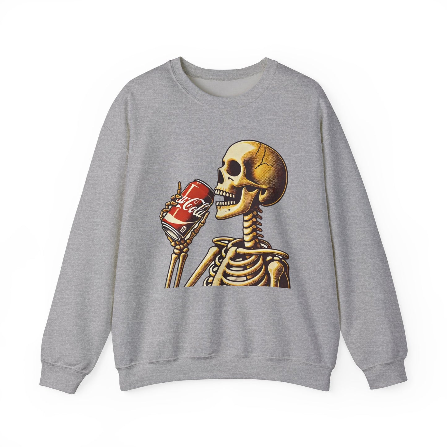 Halloween Skeleton Drinking Coke