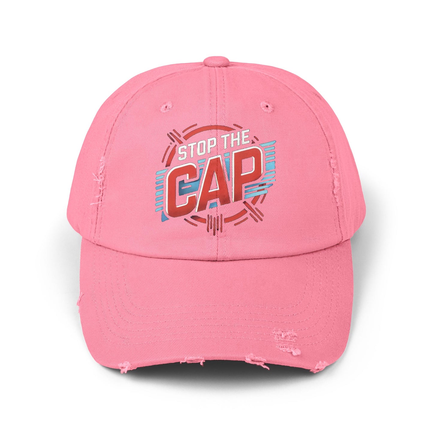 Stop The CAP Meme Hat, Unisex Baseball Cap, Novelty Dad Hat, Vintage Distressed Cap, Retro Baseball Cap