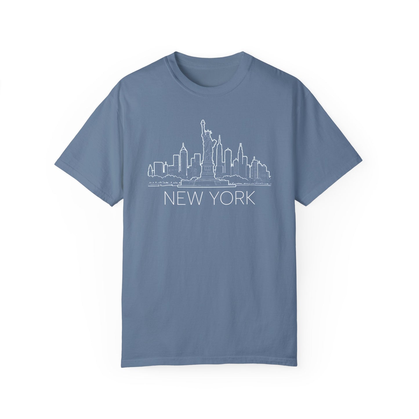 Adult Short Sleeve Tee Vintage New York City Skyline