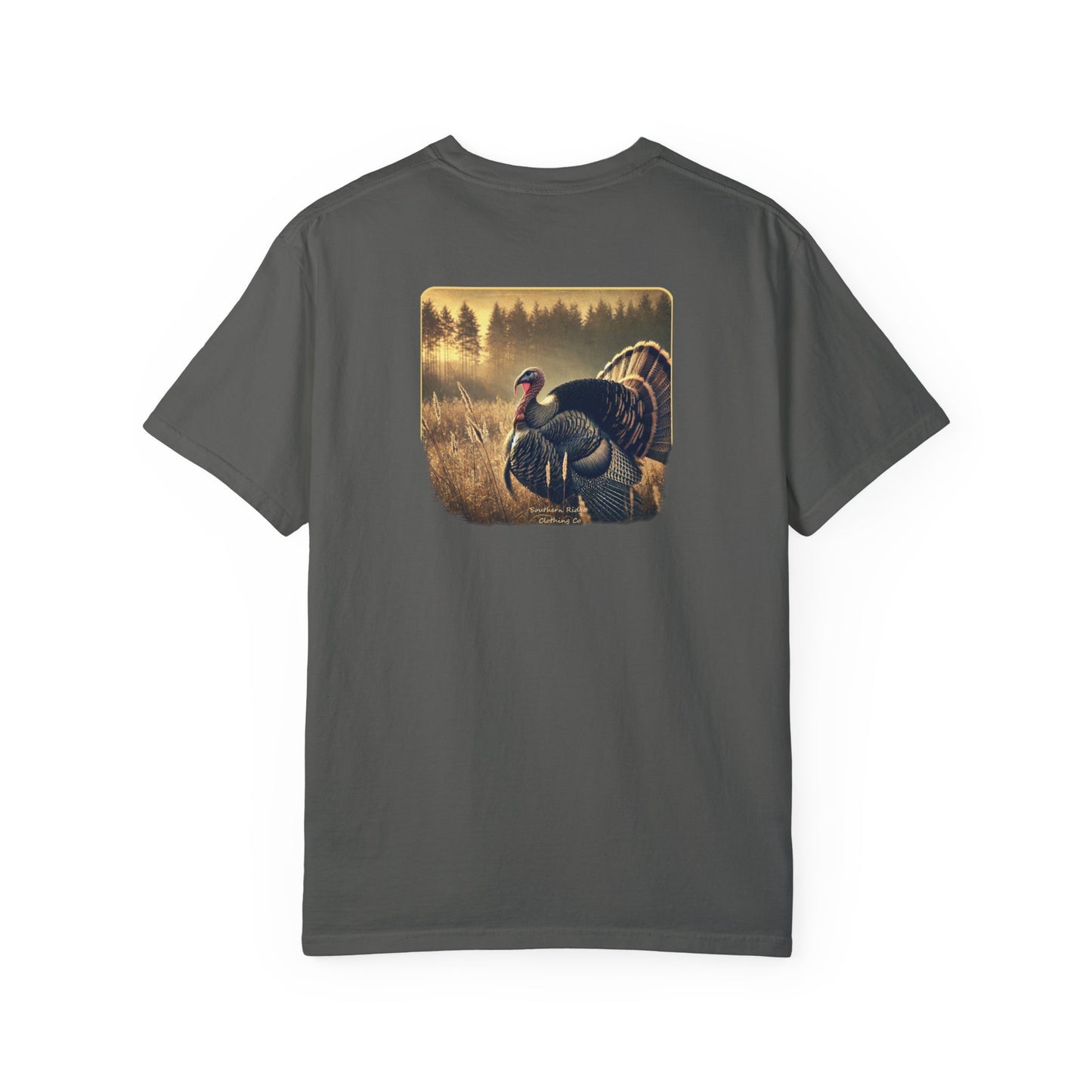 Adult Short Sleeve Tee Turkey In A Field by Southern Ridge Clothing Co