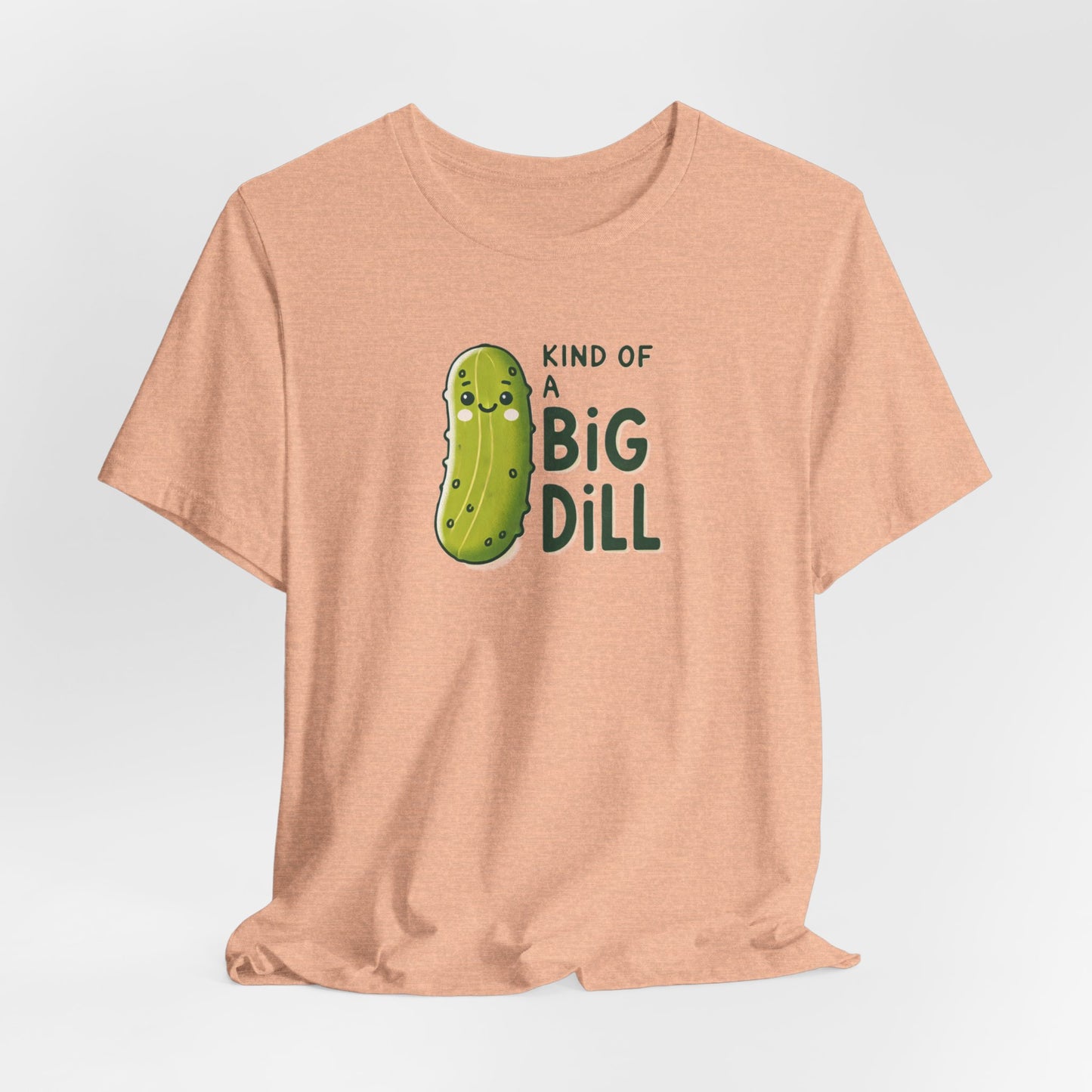 Funny Pickle T-Shirt, Big Dill-ightful Tee, Cute Dill Shirt, Unisex Jersey Top, Foodie Gift