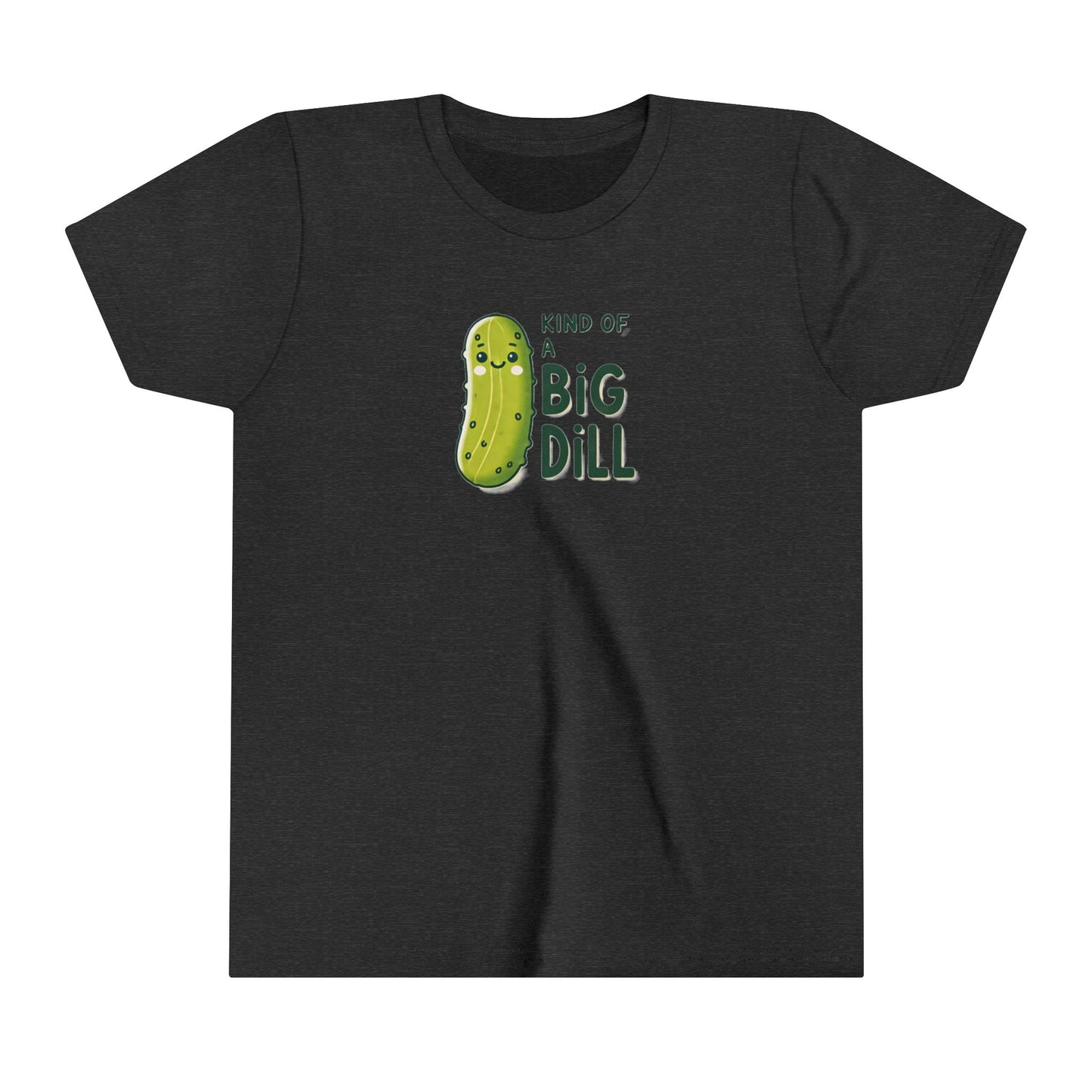 Youth Funny Pickle T-Shirt, Big Dill-ightful Tee, Kind Of A Big Dill, Cute Dill Shirt, Unisex Jersey Top, Foodie Gift