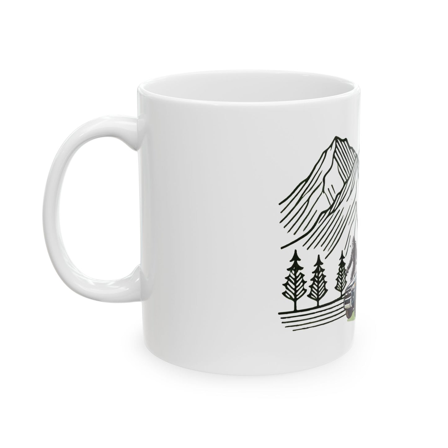 Bigfoot Spotted In A 4Runner Ceramic Mug