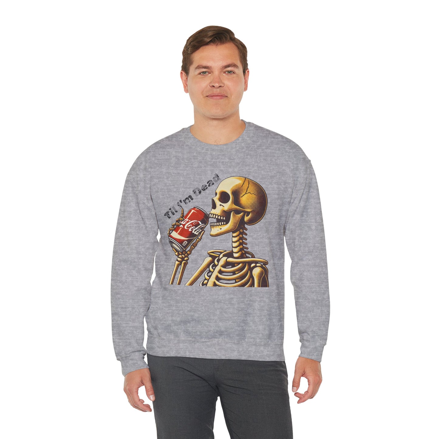 Til I'm Dead Skeleton Drinking A Coke Halloween Sweatshirt