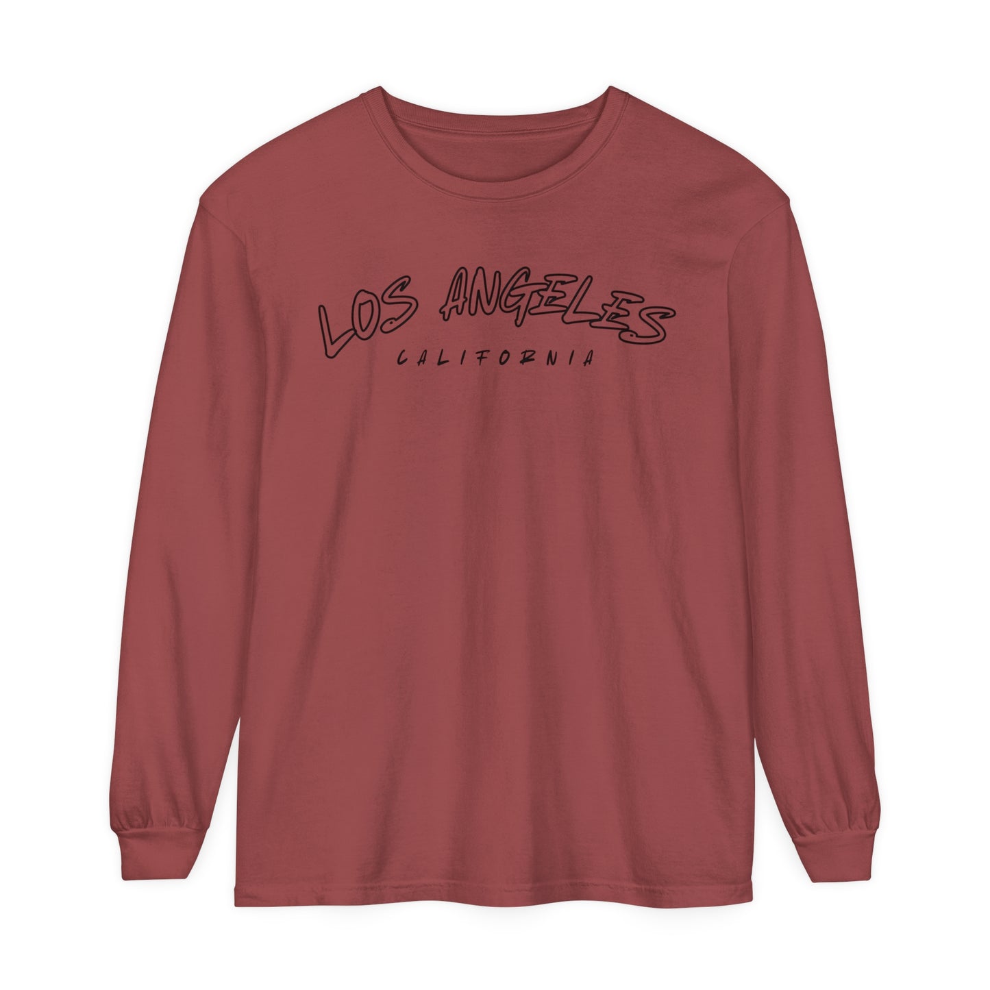 Adult Long Sleeve Tee Vintage Los Angeles California Graphic