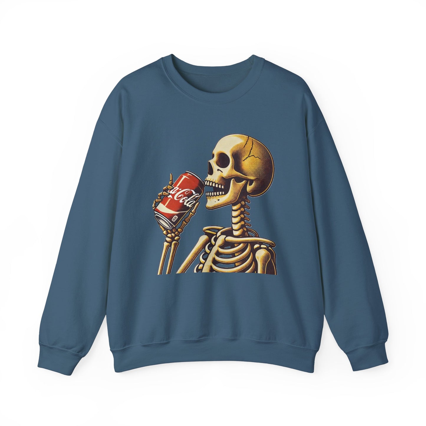 Skeleton Drinking A Coke Halloween Sweatshirt