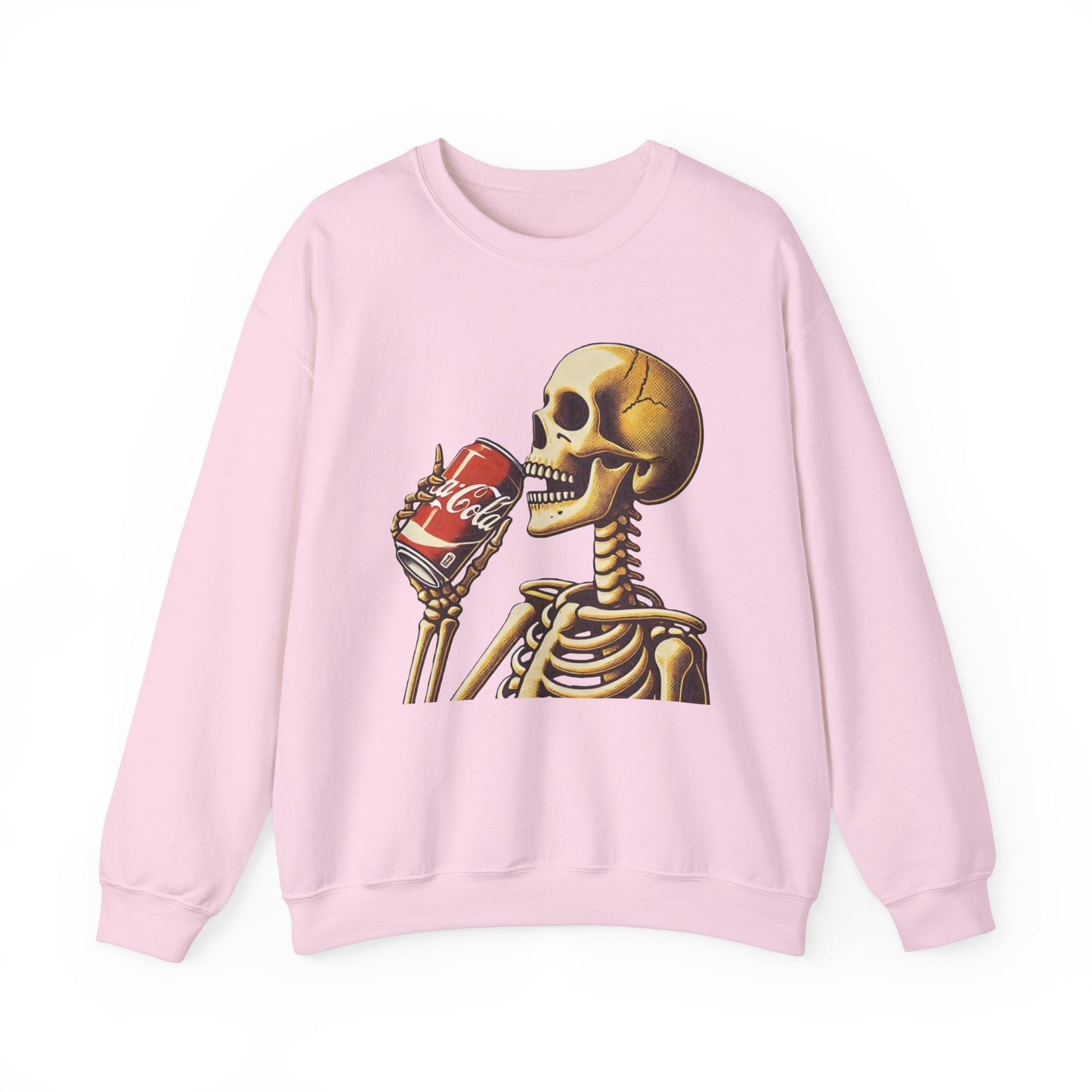 Skeleton Drinking A Coke Halloween Sweatshirt