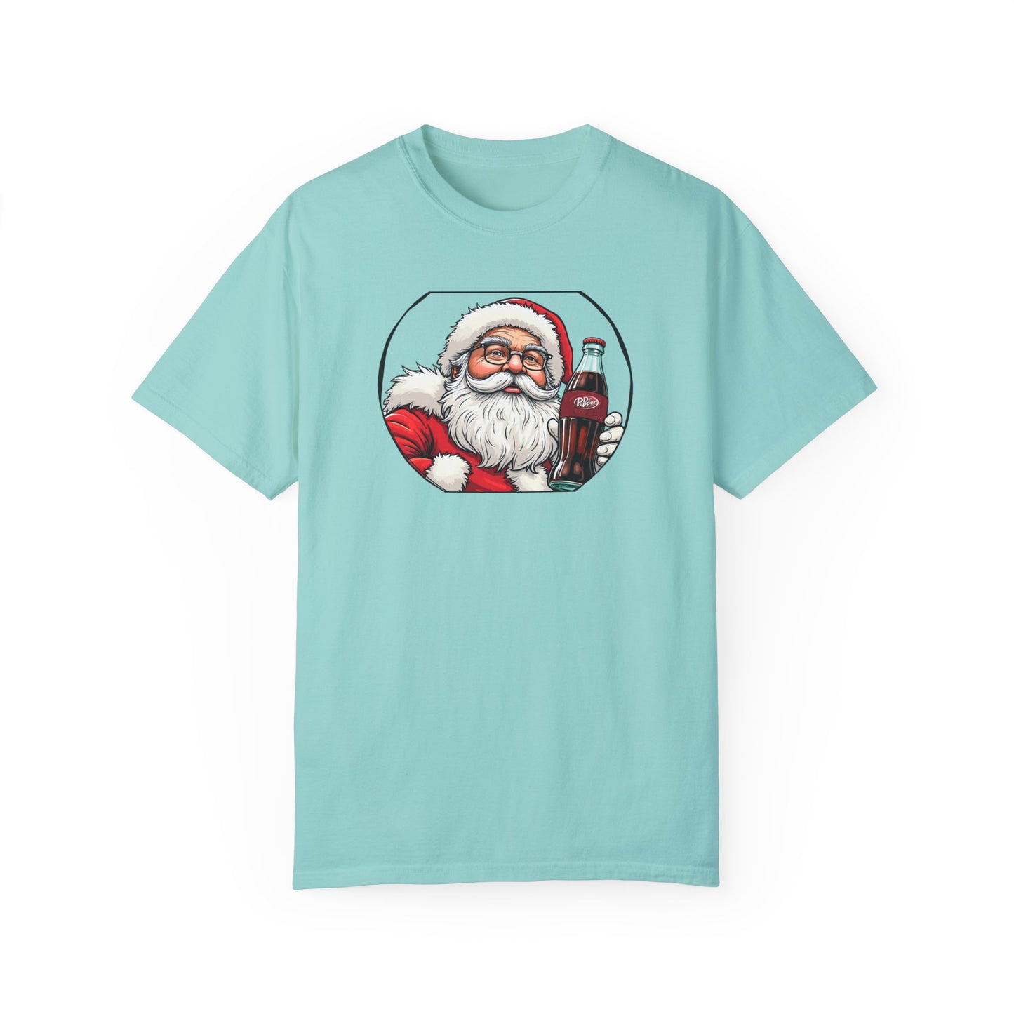 Adult Short Sleeve Tee Santa Drinking A Coke