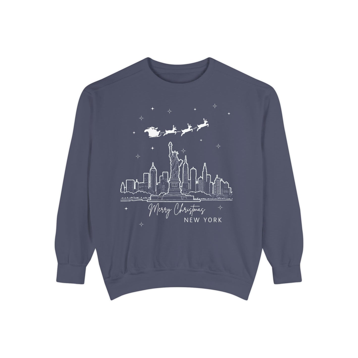 Adult Sweatshirt Merry Christmas New York City