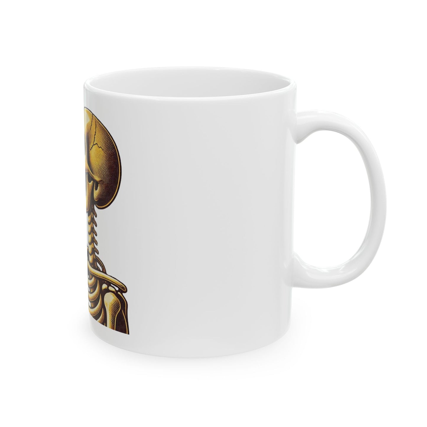 Skeleton Drinking A Coke Ceramic Mug 11oz or 15oz