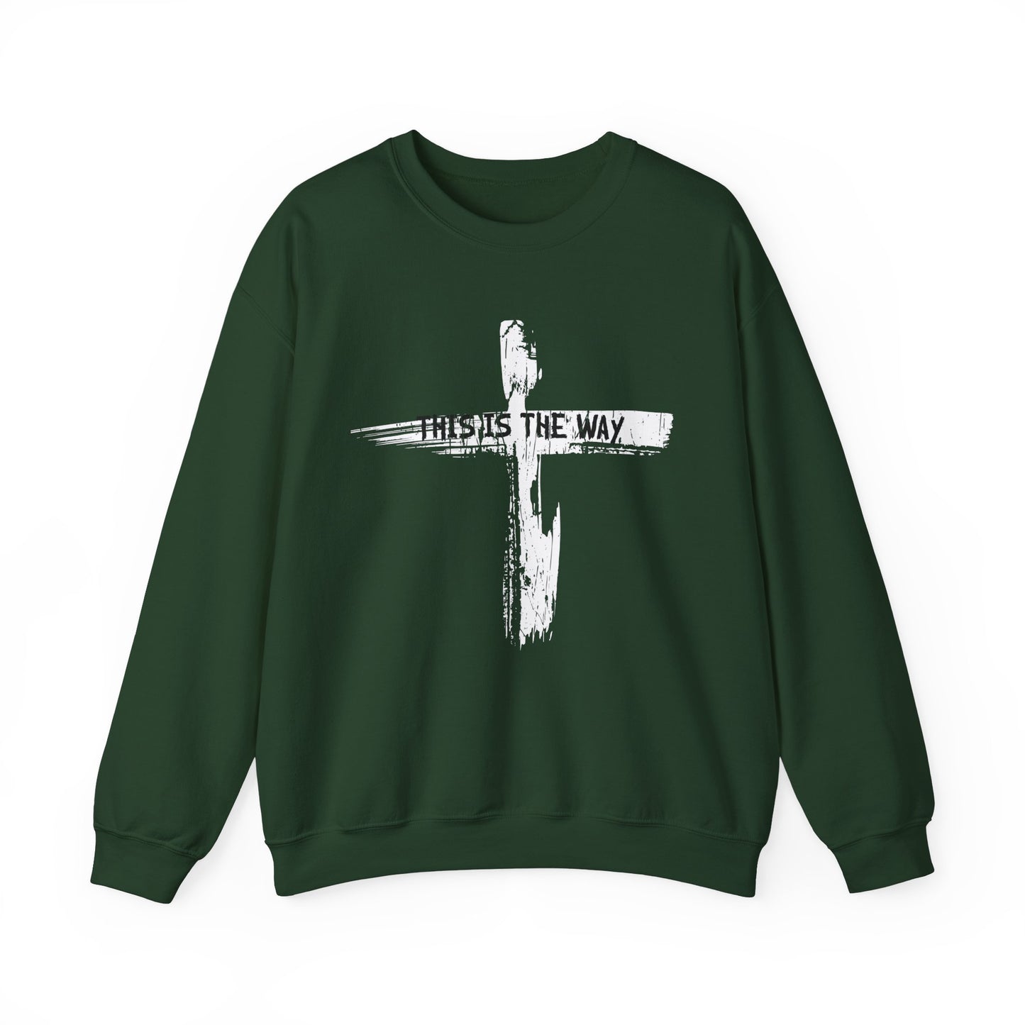 Adult Sweatshirt This Is The Way The Cross Bible Quote