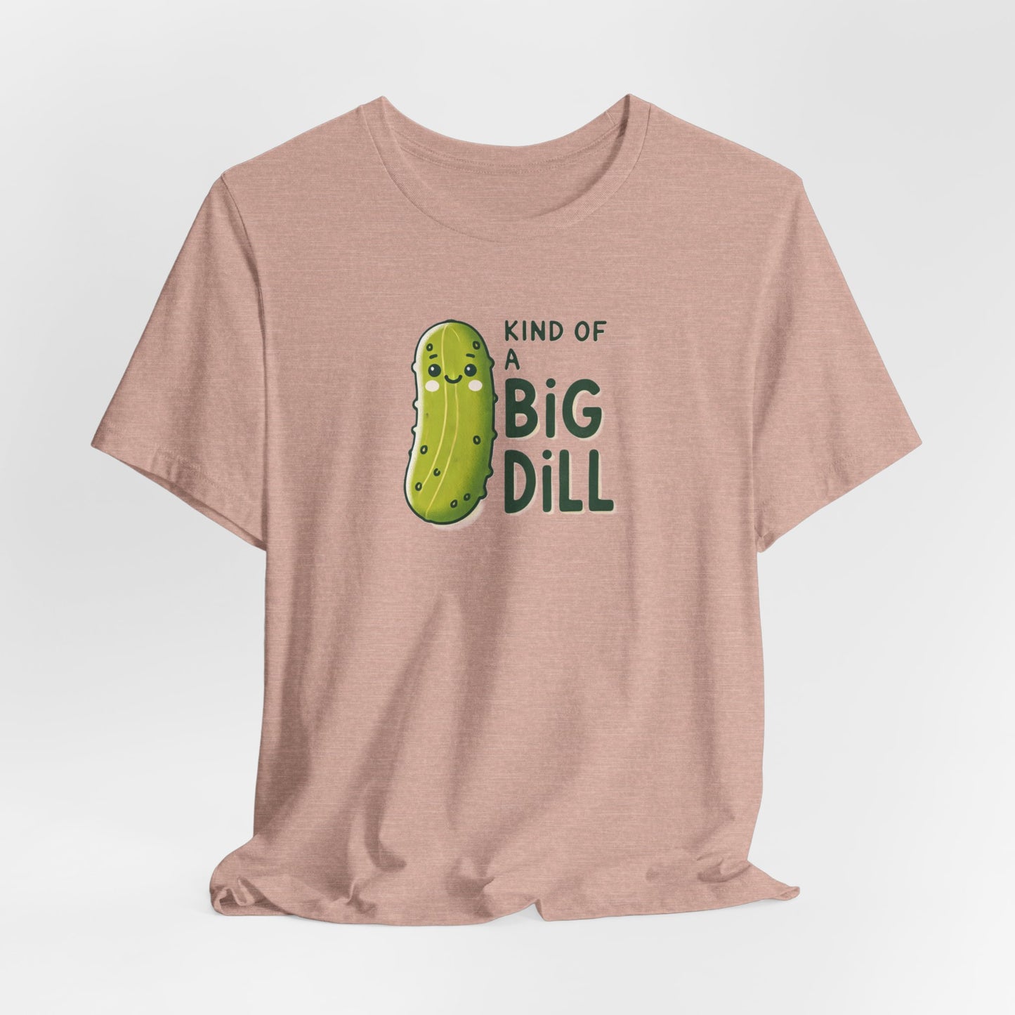 Funny Pickle T-Shirt, Big Dill-ightful Tee, Cute Dill Shirt, Unisex Jersey Top, Foodie Gift