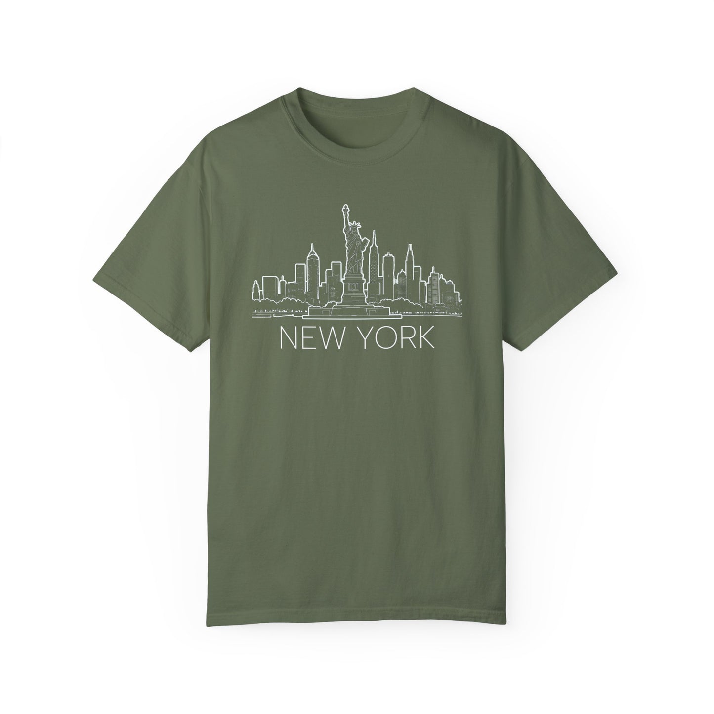 Adult Short Sleeve Tee Vintage New York City Skyline