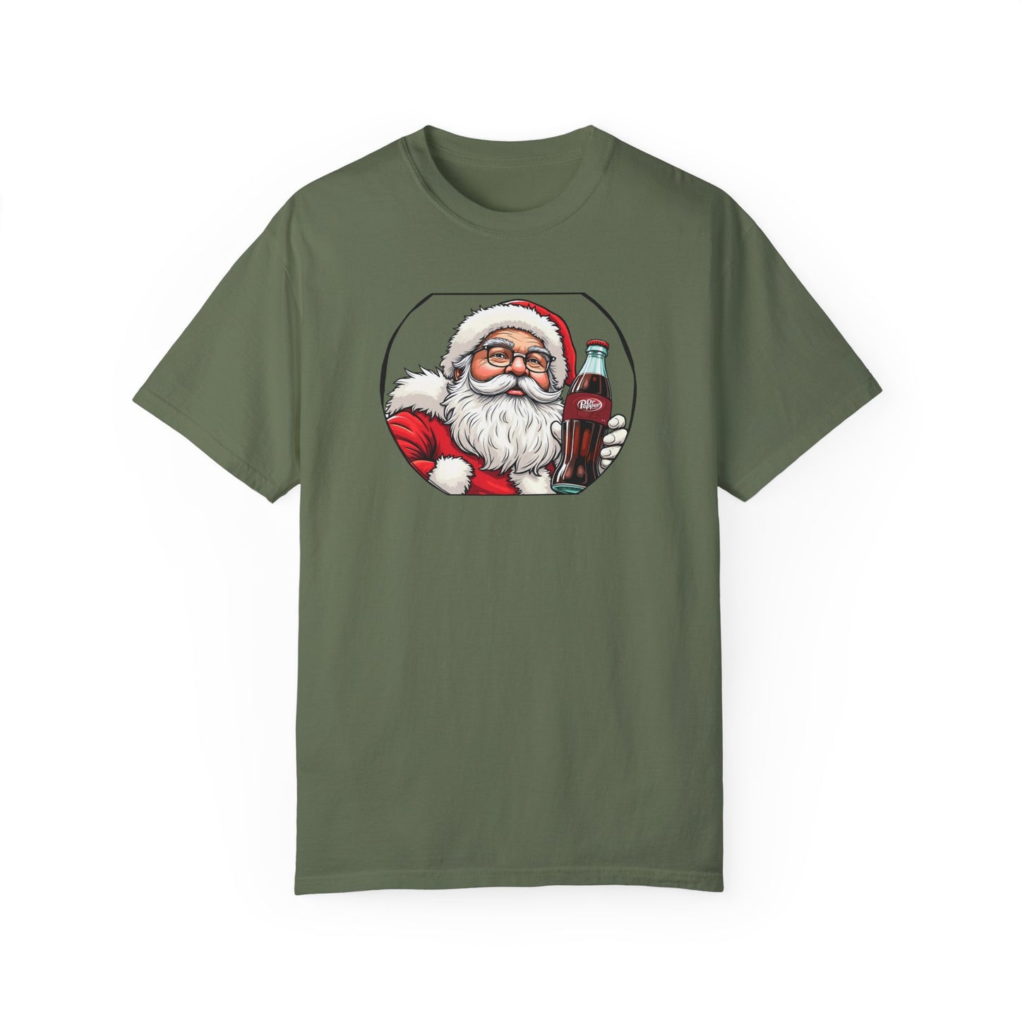 Adult Short Sleeve Tee Santa Drinking A Coke