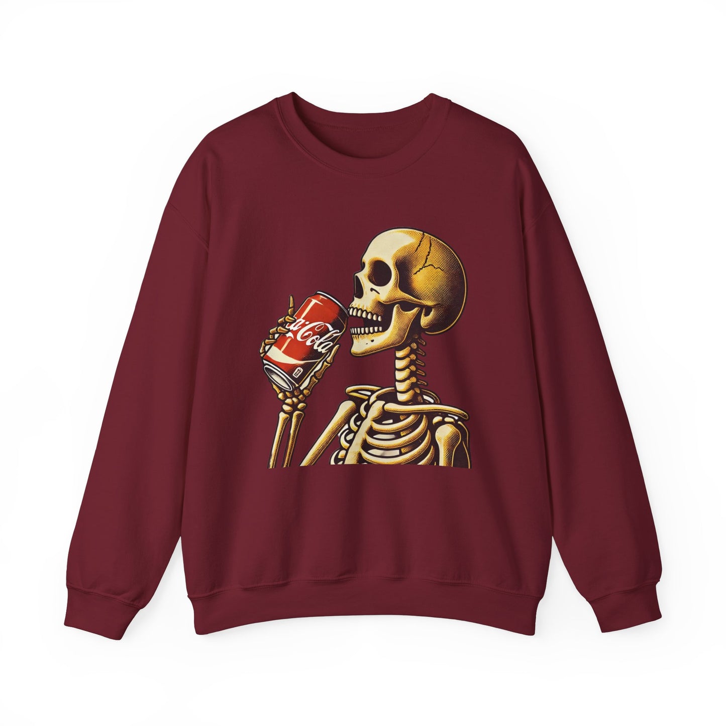 Halloween Skeleton Drinking Coke