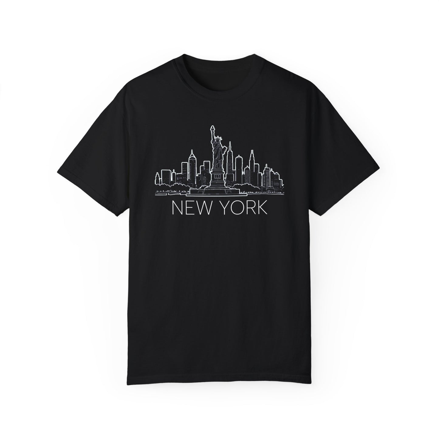 Adult Short Sleeve Tee Vintage New York City Skyline