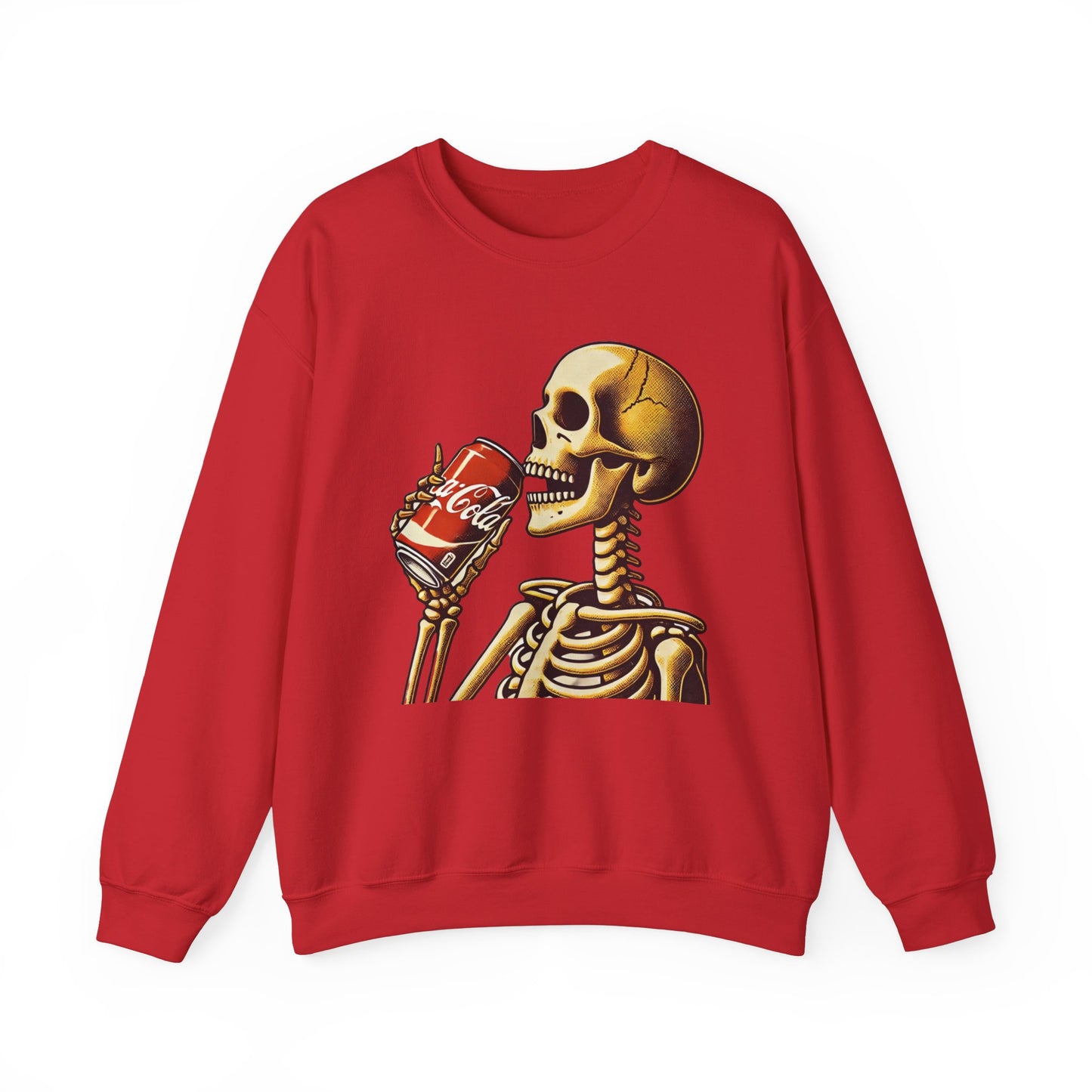 Halloween Skeleton Drinking Coke