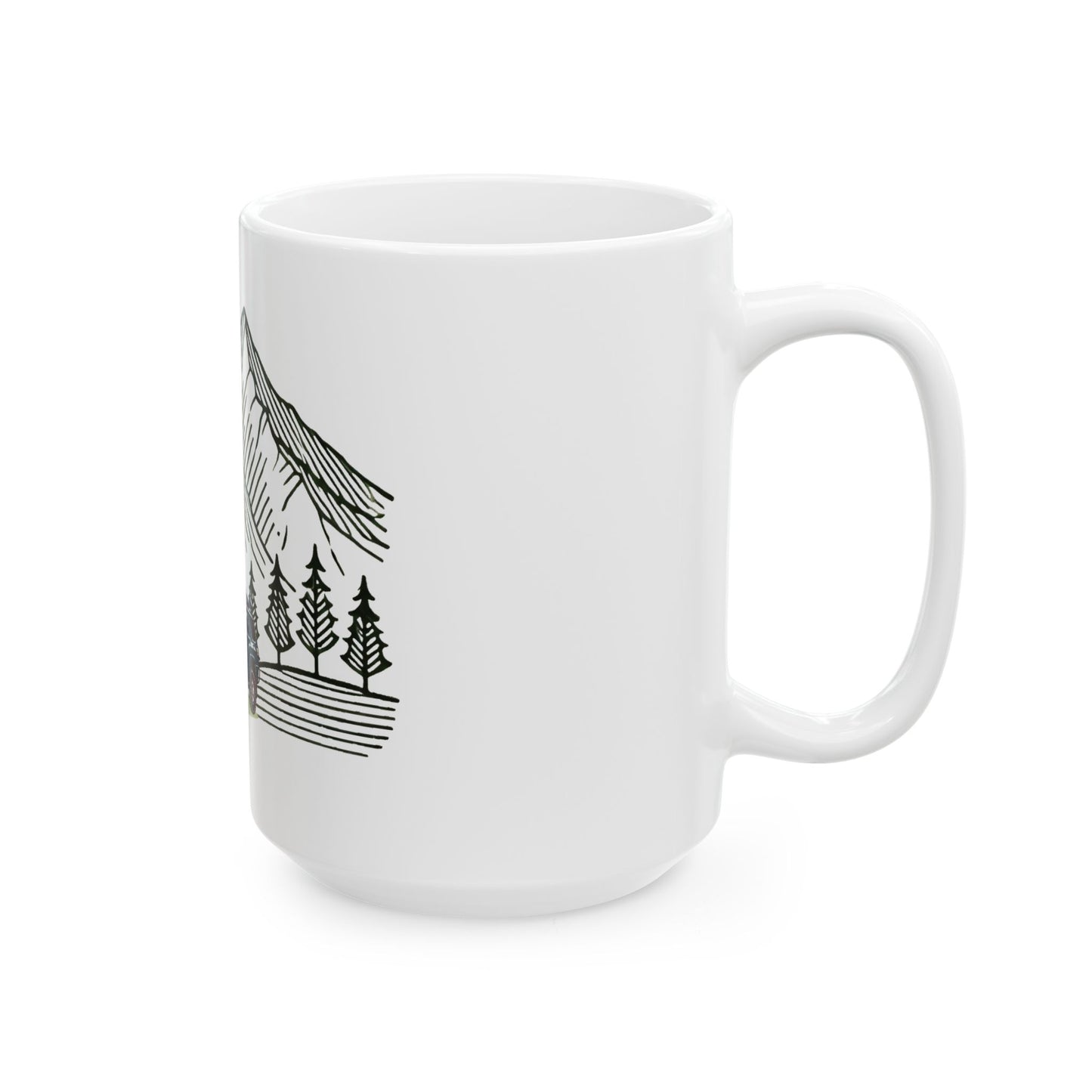 Bigfoot Spotted In A 4Runner Ceramic Mug