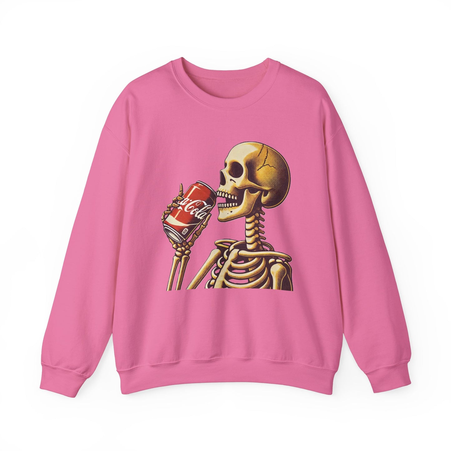 Skeleton Drinking A Coke Halloween Sweatshirt