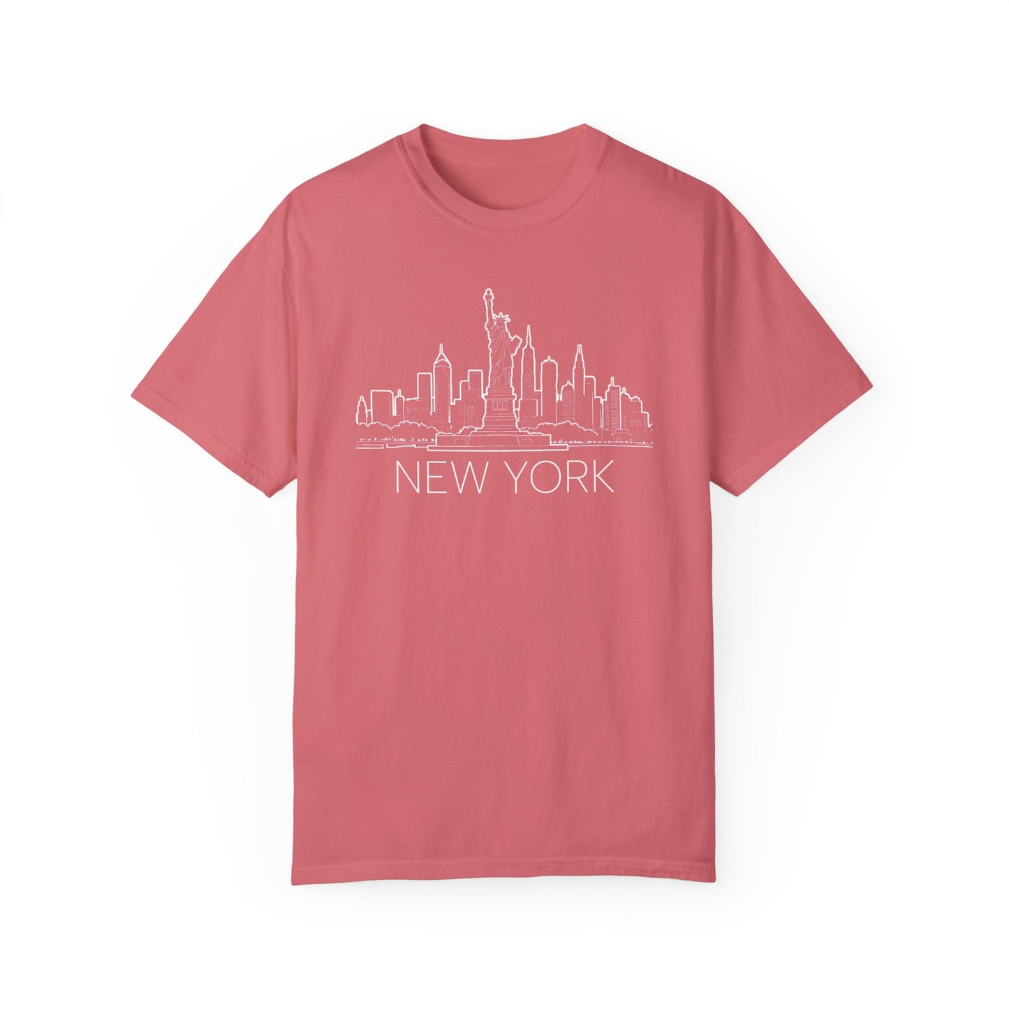 Adult Short Sleeve Tee Vintage New York City Skyline