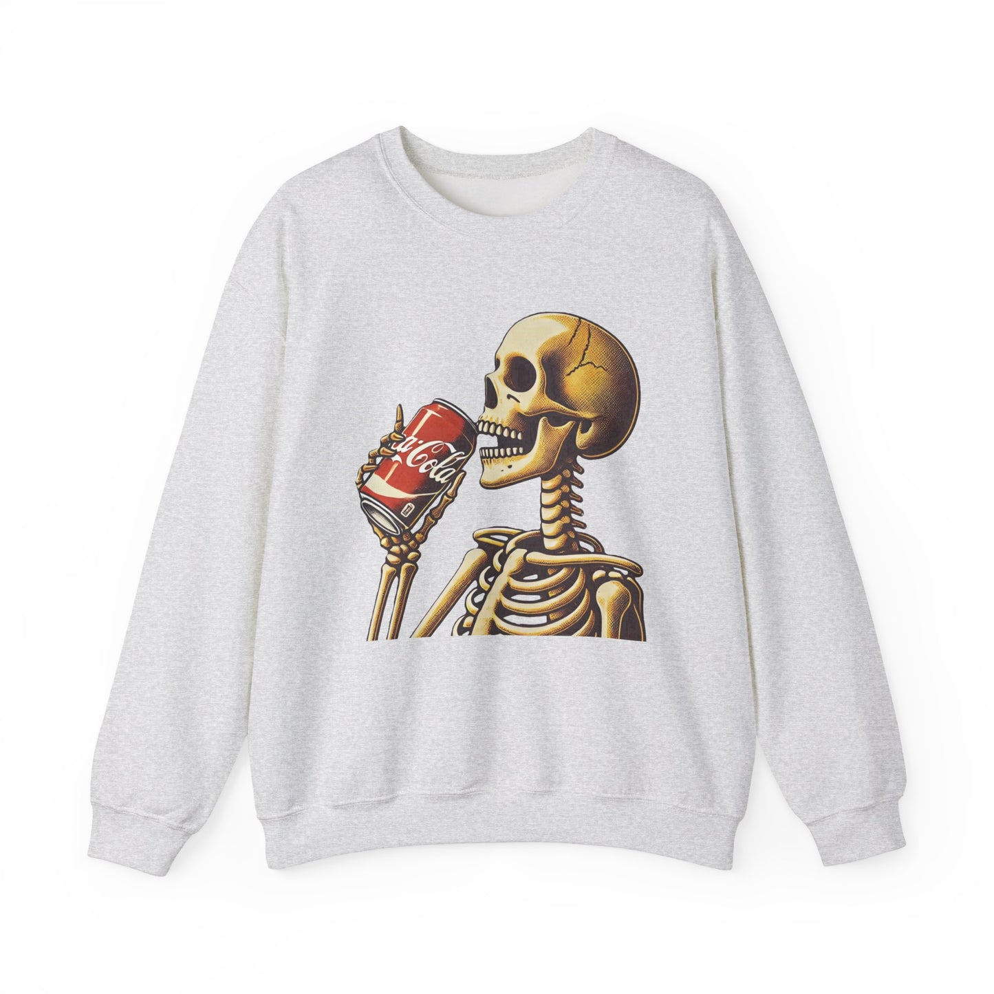 Skeleton Drinking A Coke Halloween Sweatshirt