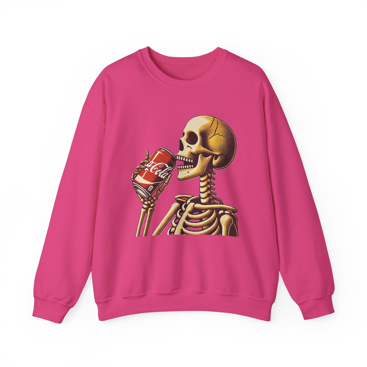 Skeleton Drinking A Coke Halloween Sweatshirt