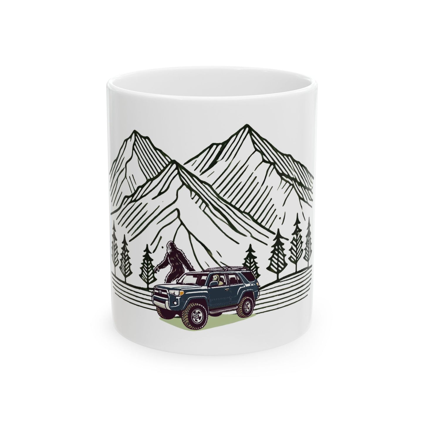 Bigfoot Spotted In A 4Runner Ceramic Mug