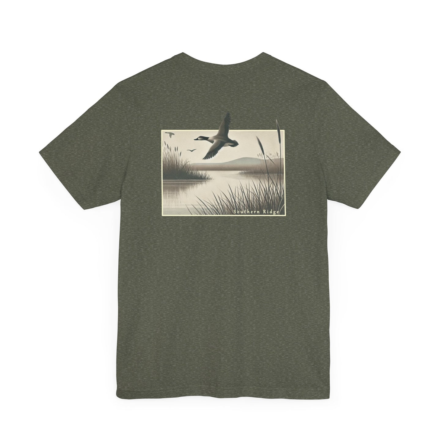 Vintage Mallard In A Marsh by Southern Ridge Tee, Unisex T-Shirt for Nature Lovers, Duck Watching Gift, Wildlife Graphic Shirt, Retro Bird Tee, Nature