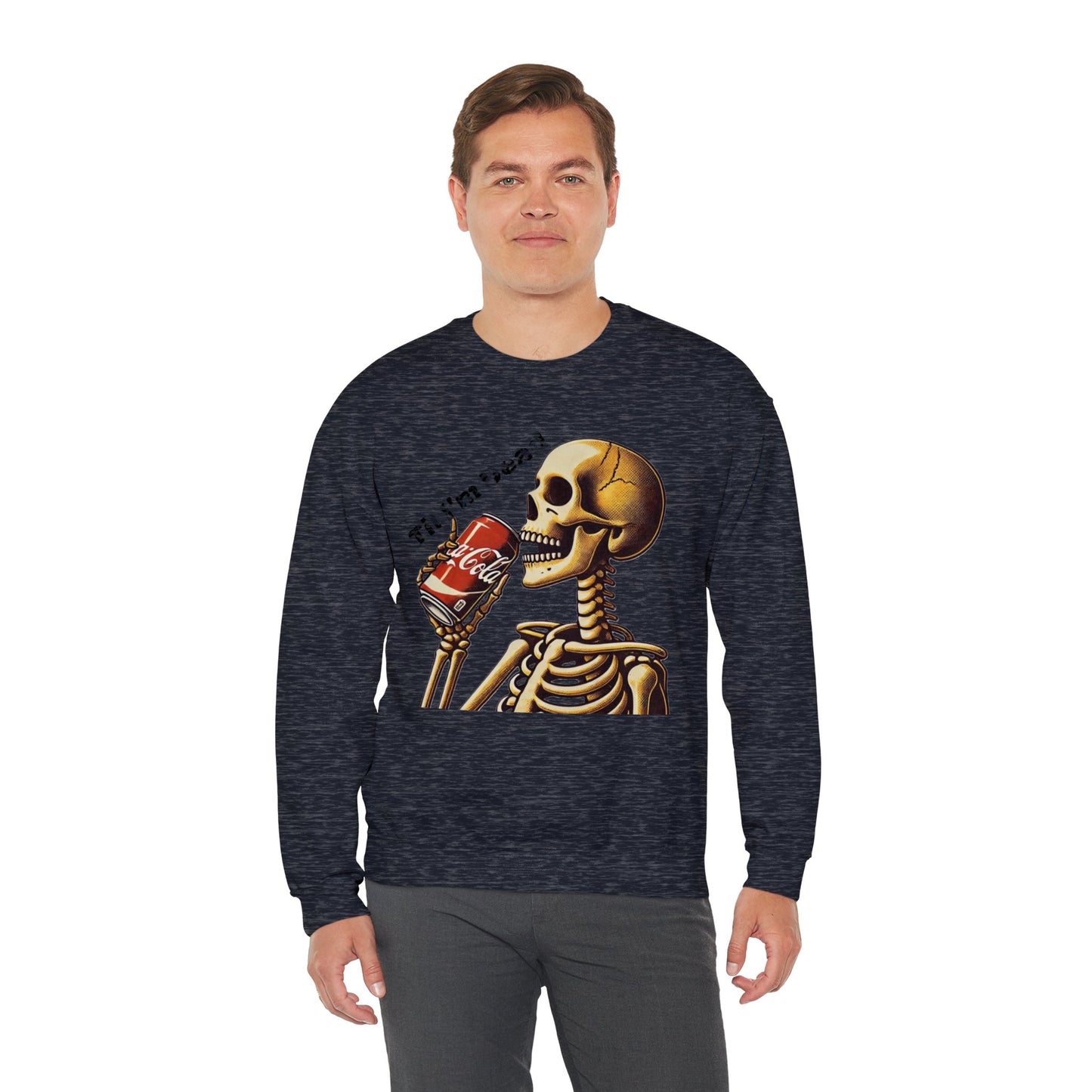 Til I'm Dead Skeleton Drinking A Coke Halloween Sweatshirt