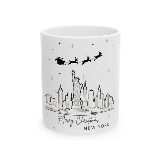 Merry Christmas New York Ceramic Mug